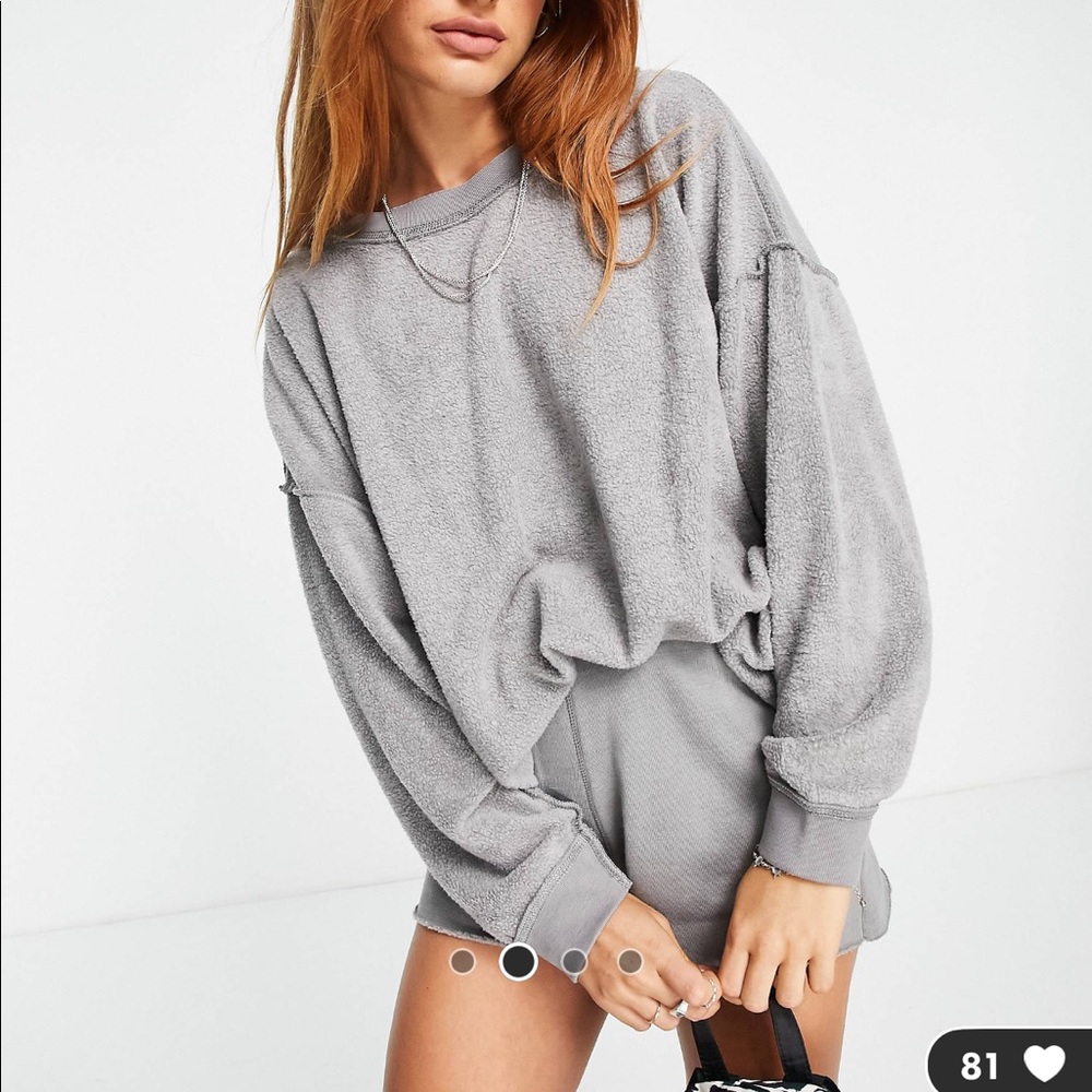 Free people Kelly sweatshirt and shorts set